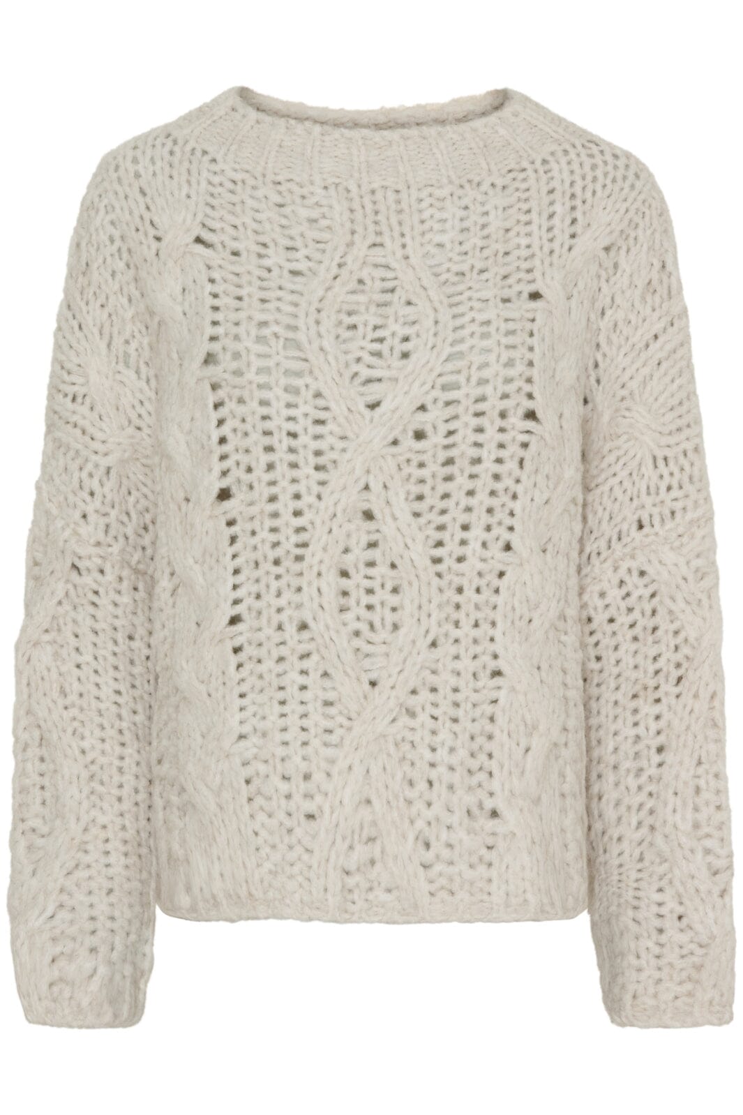 Forudbestilling - Marta Du Chateau - Mdccolette Knit 23538 - Crema0060 Strikbluser 