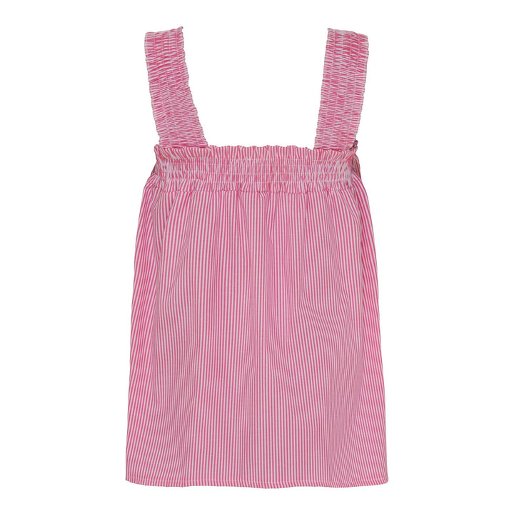 Forudbestilling - Marta Du Chateau - Mdcemmeline Top - Fuxia Stripe Toppe 