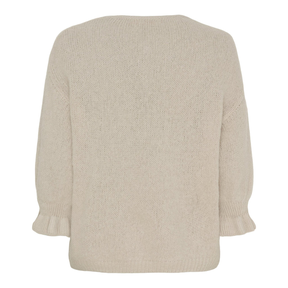 Forudbestilling - Marta Du Chateau - Mdcjuliana Knit - Beige Strikbluser 