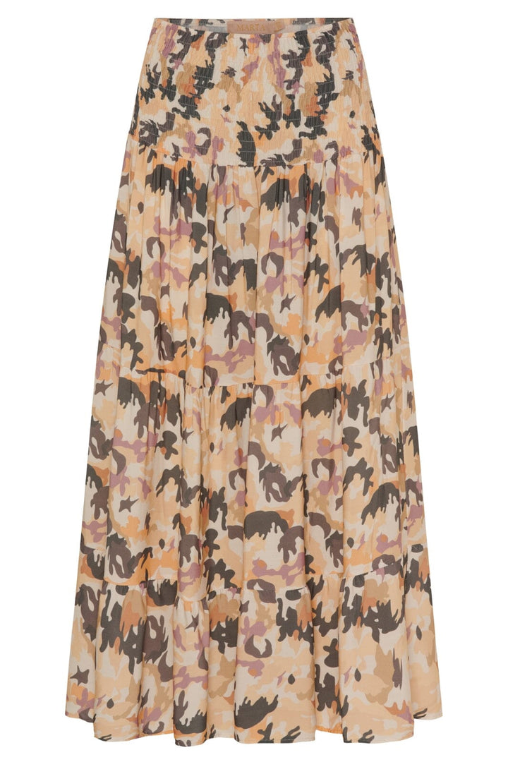 Forudbestilling - Marta Du Chateau - Mdcprincess Skirt - Print Beige Camo Nederdele 