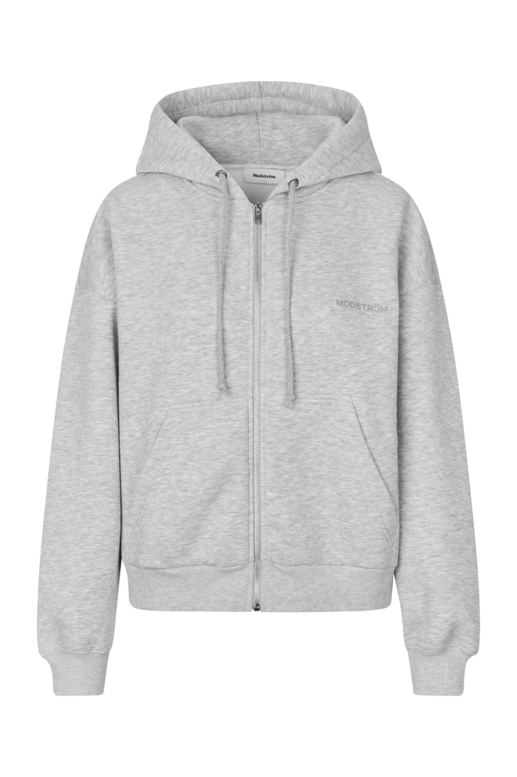 Forudbestilling - Modström - Tiamd Zip - 7087 Grey Melange Sweatshirts 