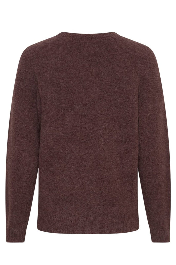 Forudbestilling - Moss Copenhagen - Mschfestina Hope Pullover 18596 - Raisin Strikbluser 