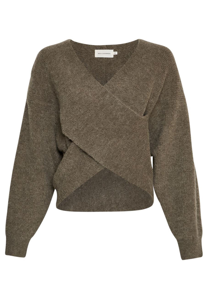 Moss Copenhagen - Mschzinelle Hope Wrap Pullover 18469 - Mulled Basil