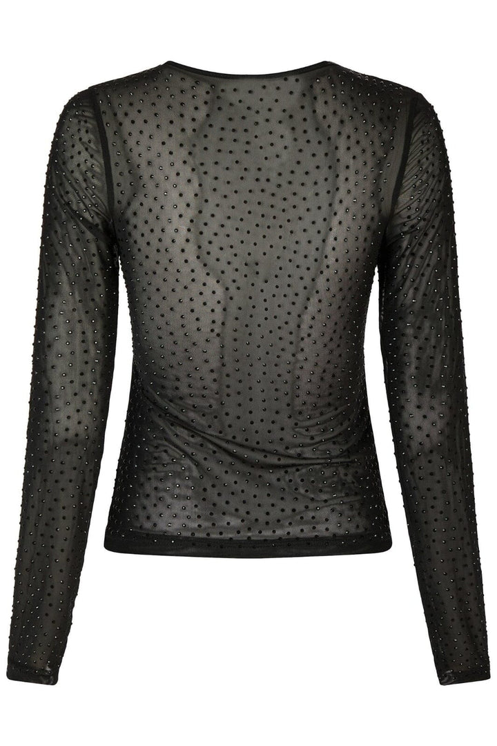 Neo Noir - Alisa Stone Mesh Blouse 162654 - 100 - Black