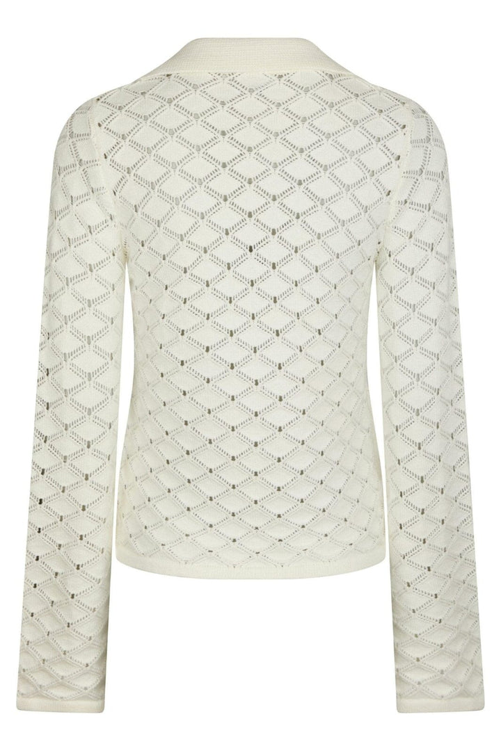 Neo Noir - Aston Stitch Knit Blouse 164486 - 121 - Off White