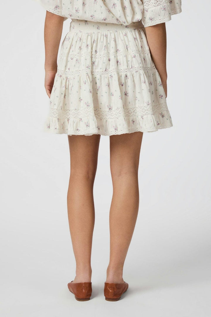 Neo Noir - Callia Dobby Flower Skirt 165280 - 121 - Off White