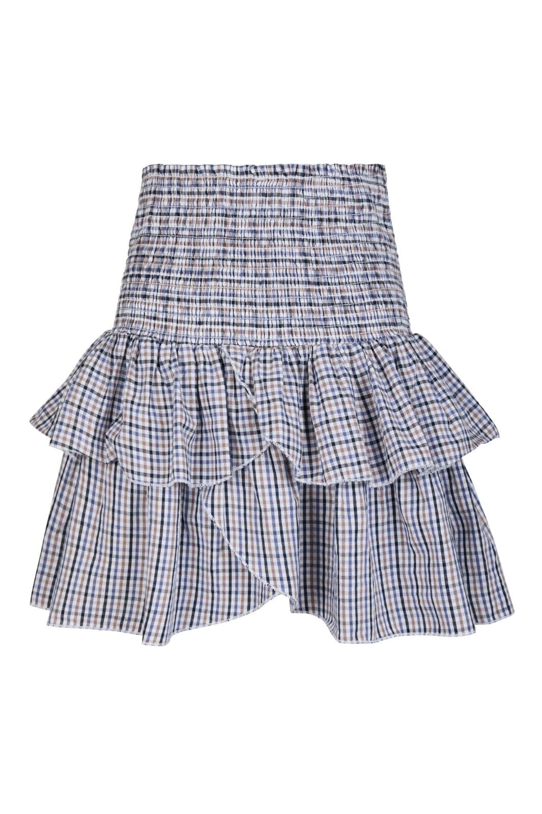 Neo Noir - Carin Double Check Skirt 165124 - 140 - Blue