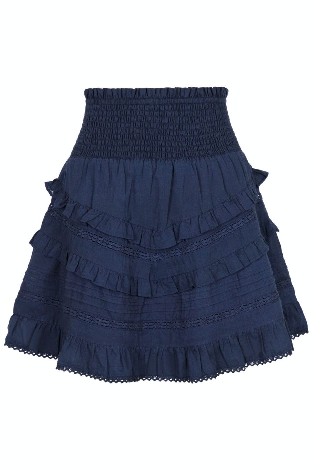 Forudbestilling - Neo Noir - Donna S Voile Skirt - Navy - (Marts) Nederdele 