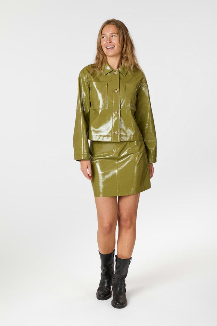 Neo Noir - Emilia Patent Jacket 164794 - 605 - Olive