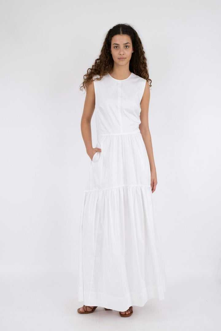 Neo Noir - Eysha Poplin Dress - White