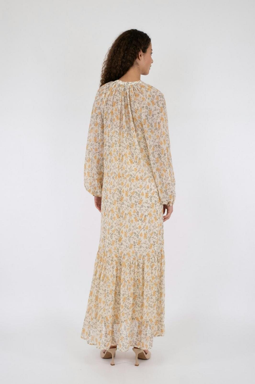 Forudbestilling - Neo Noir - Hallas Field Dress - Light Yellow Kjoler 