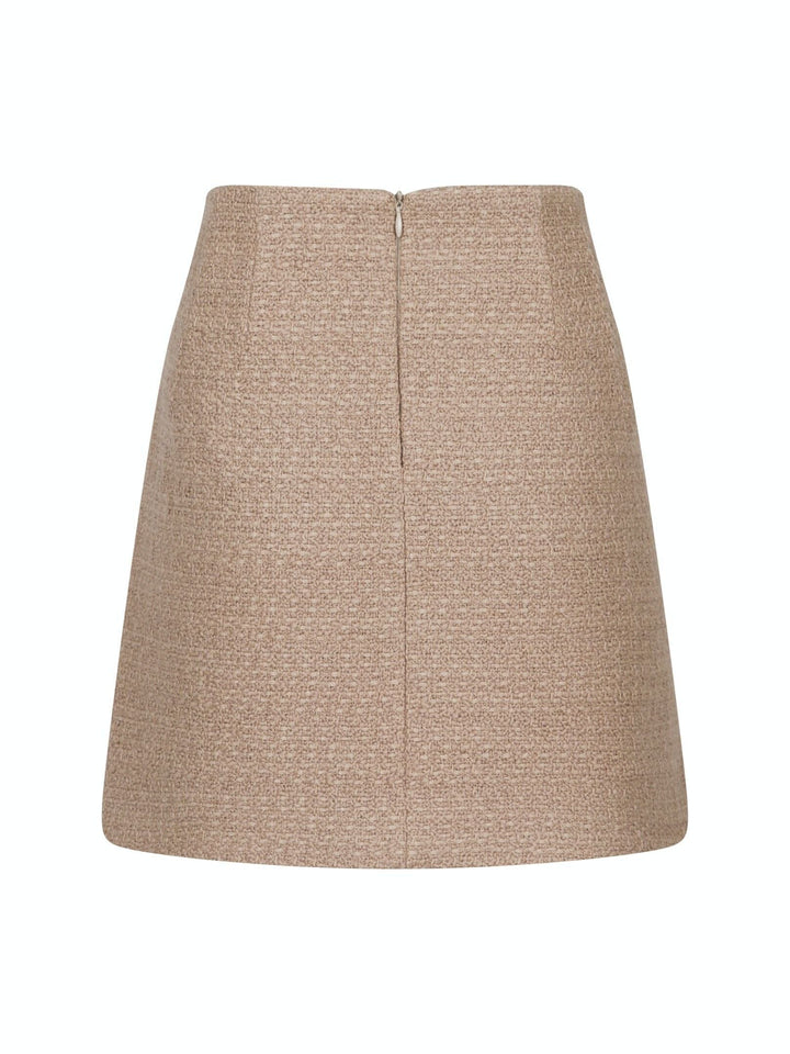 Forudbestilling - Neo Noir - Helmine Classic Boucle Skirt - Sand Nederdele 