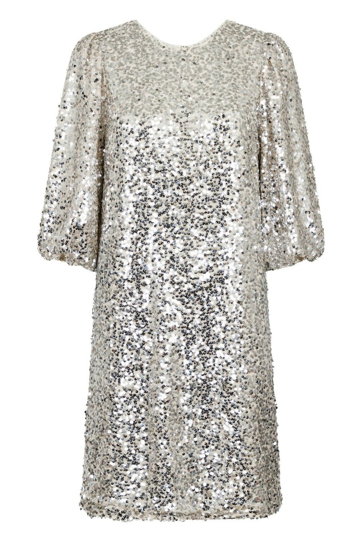 Forudbestilling - Neo Noir - Lassie Sequins Dress - Pale Gold Kjoler 