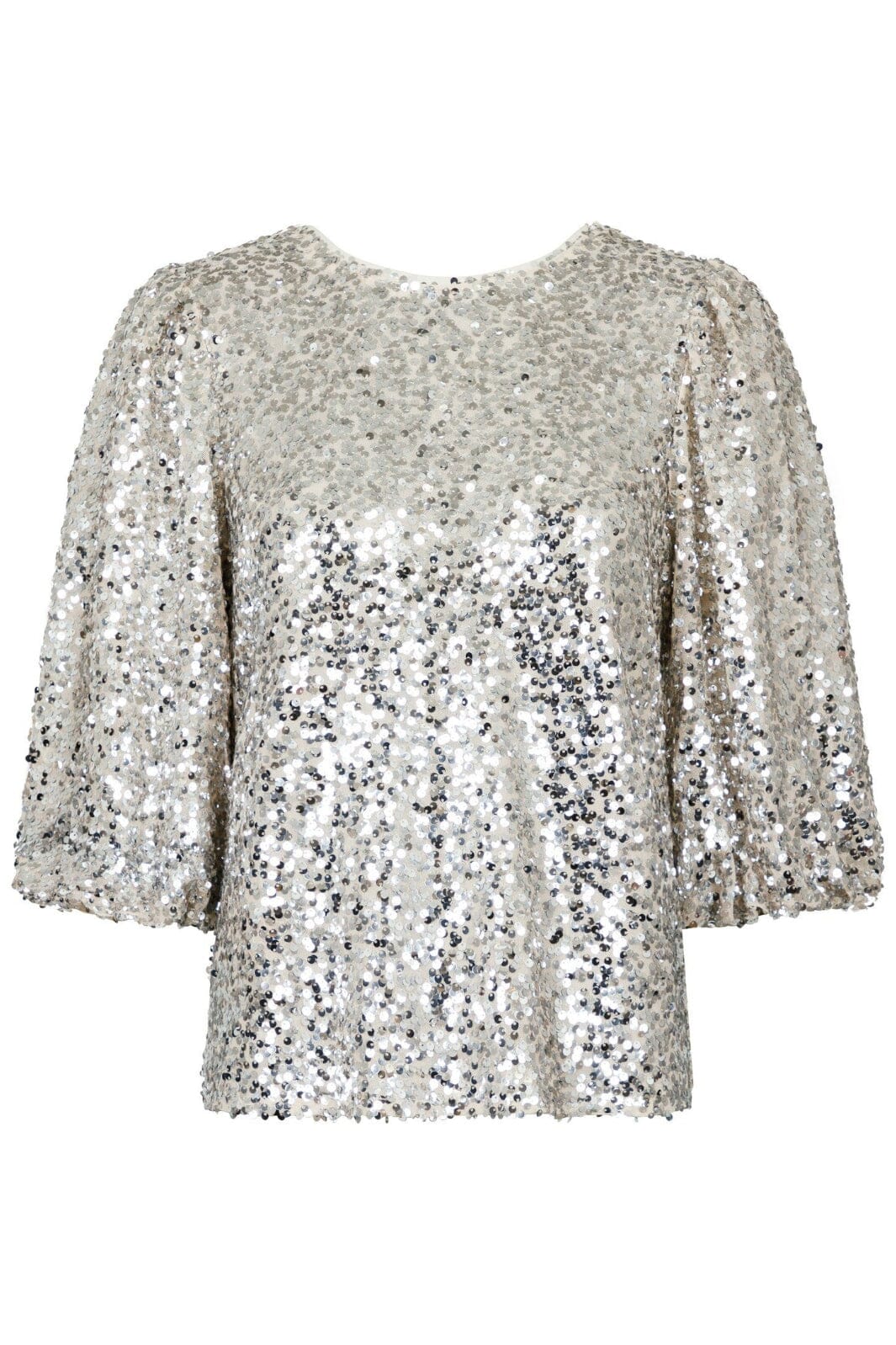 Forudbestilling - Neo Noir - Lorraine Sequins Blouse - Pale Gold Bluser 