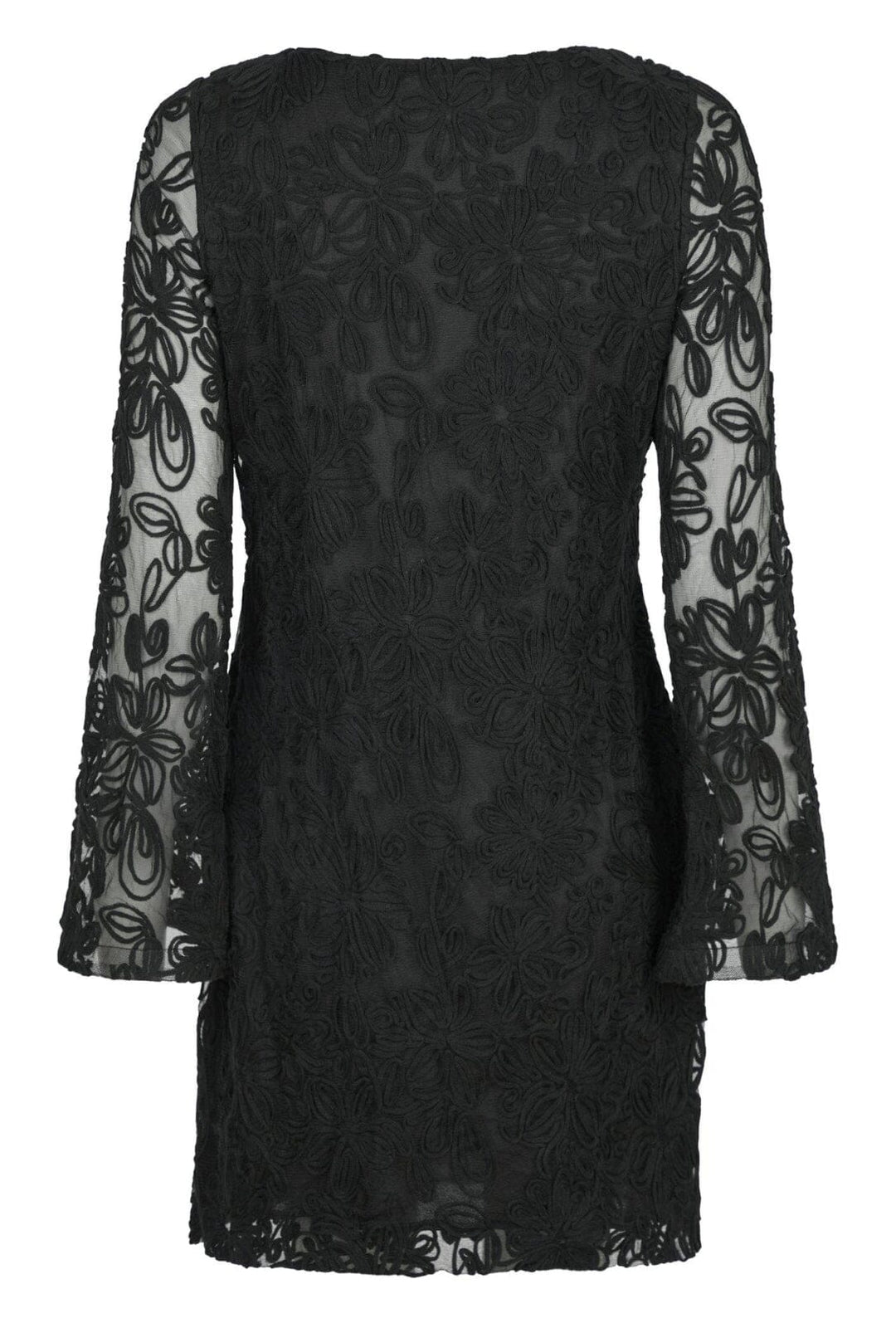 Forudbestilling - Neo Noir - Luni Mesh Flower Dress - Black Kjoler 