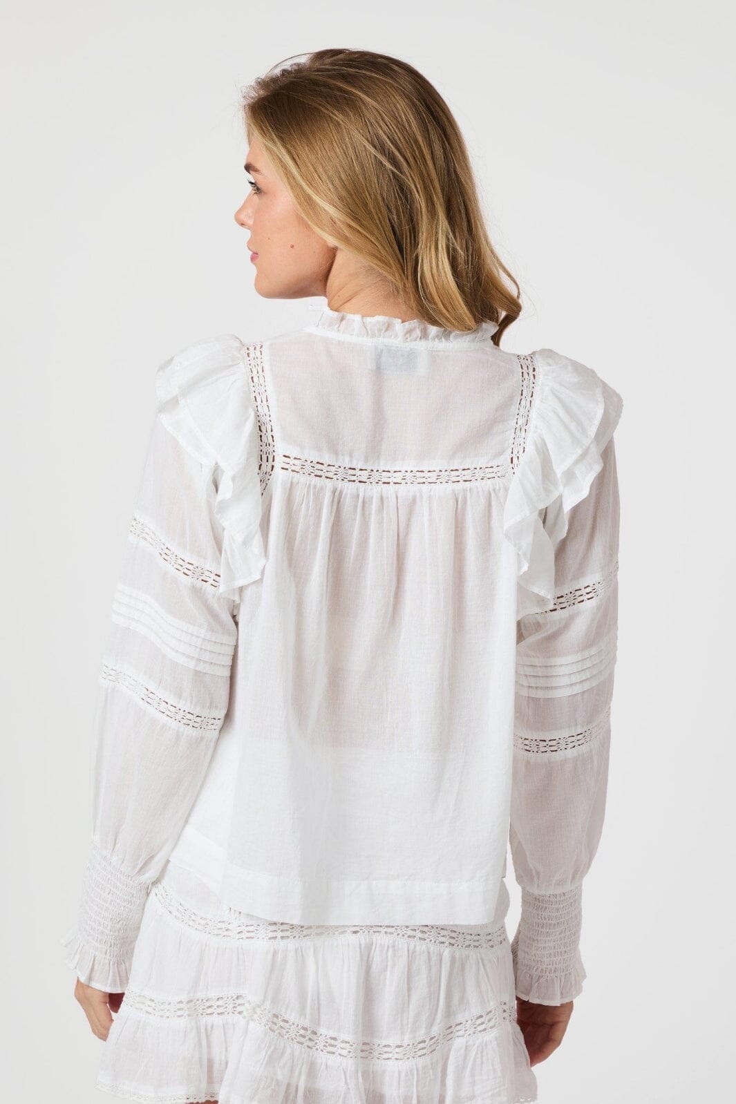 Neo Noir - Mauri S Voile Blouse 164698 - 120 - White