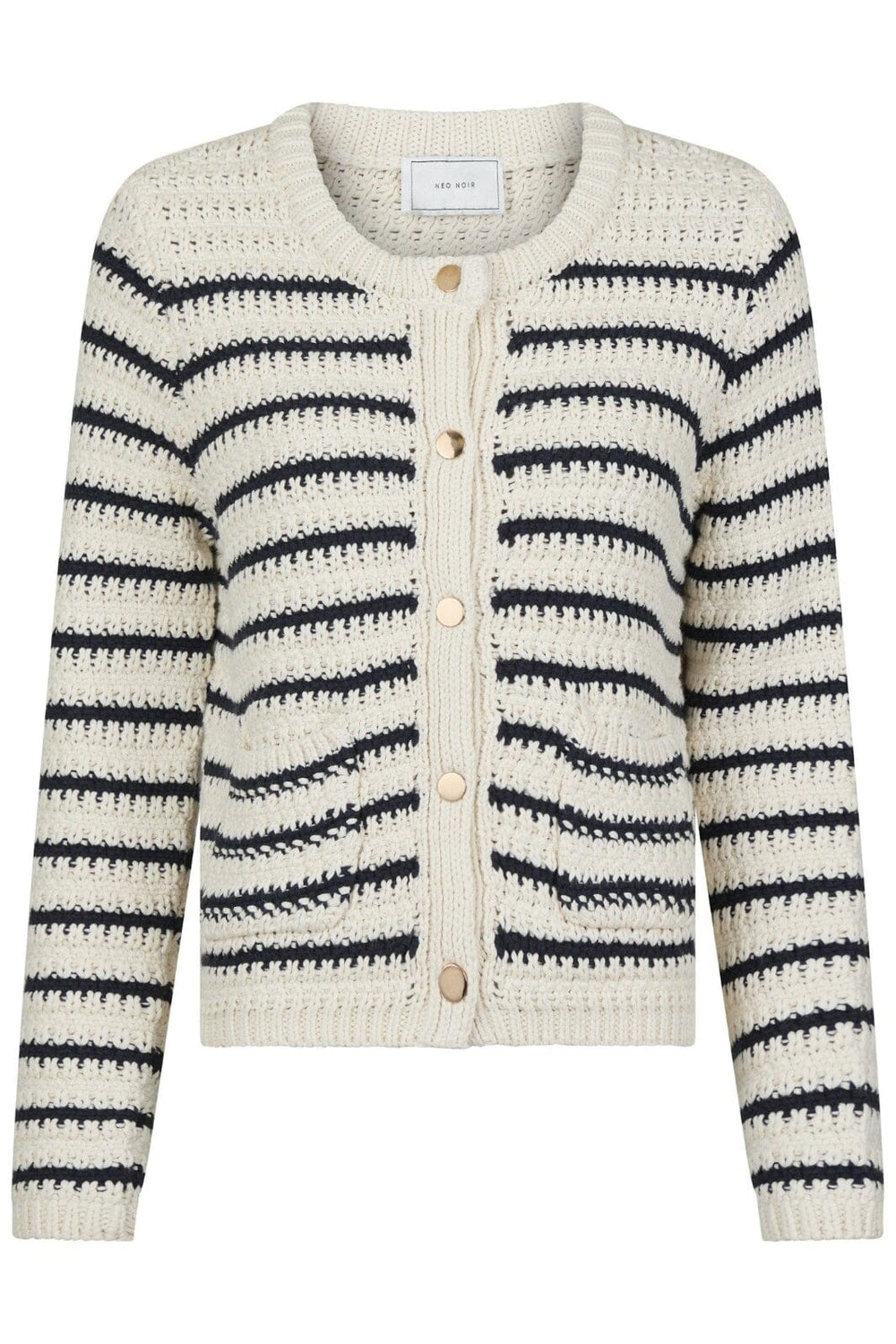 Forudbestilling - Neo Noir - Paula Knit Cardigan - Navy Cardigans 