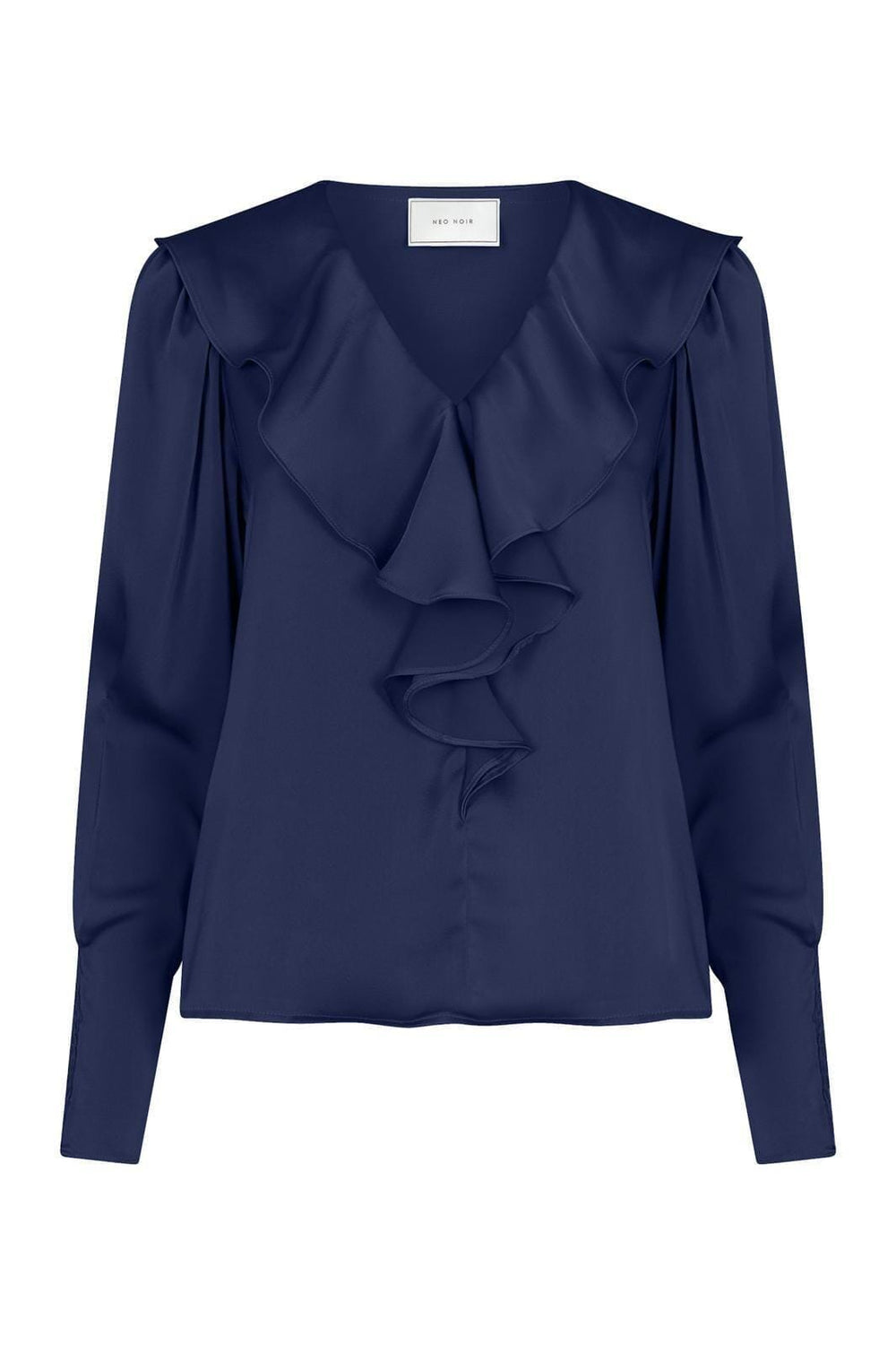 Neo Noir - Sandie Sateen Blouse - Navy