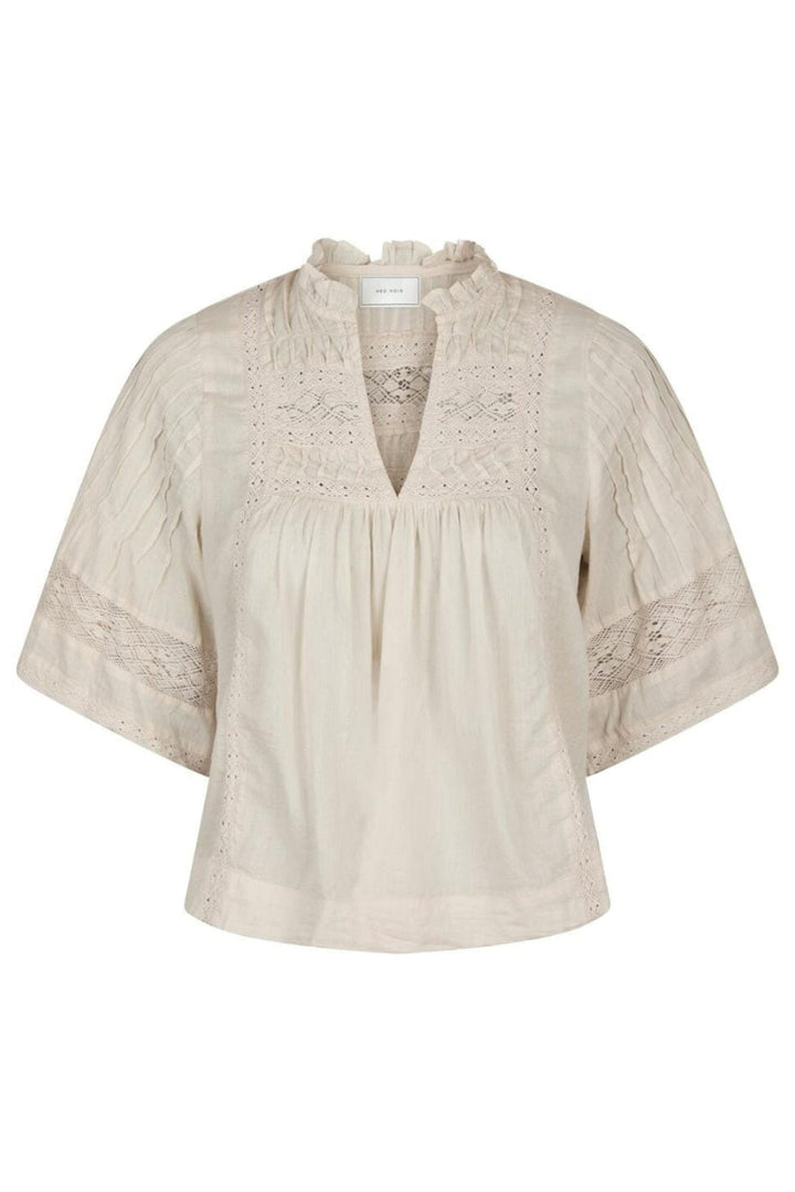 Forudbestilling - Neo Noir - Siama S Voile Blouse 164703 - 124 - Ivory Bluser 