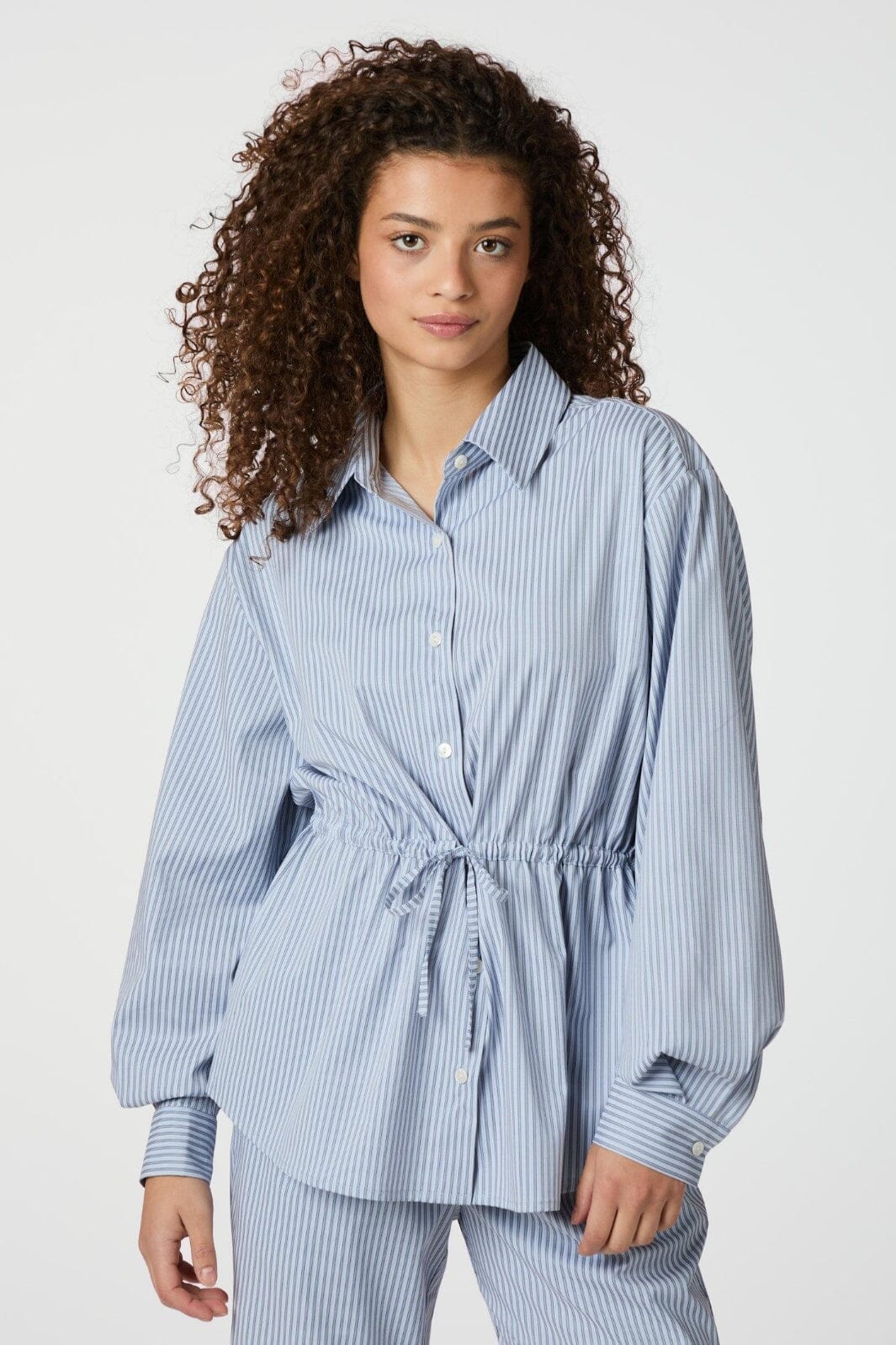 Neo Noir - Solei Striped Shirt 165072 - 145 - Light Blue