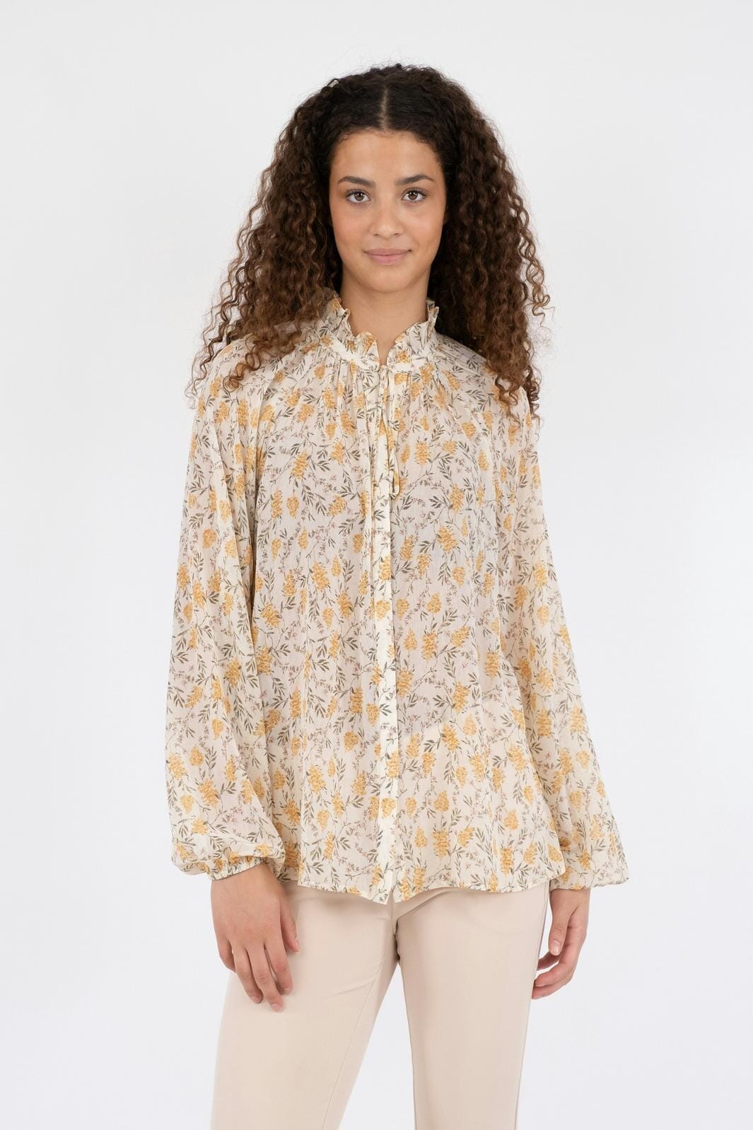 Neo Noir - Sommie Field Blouse - Light Yellow