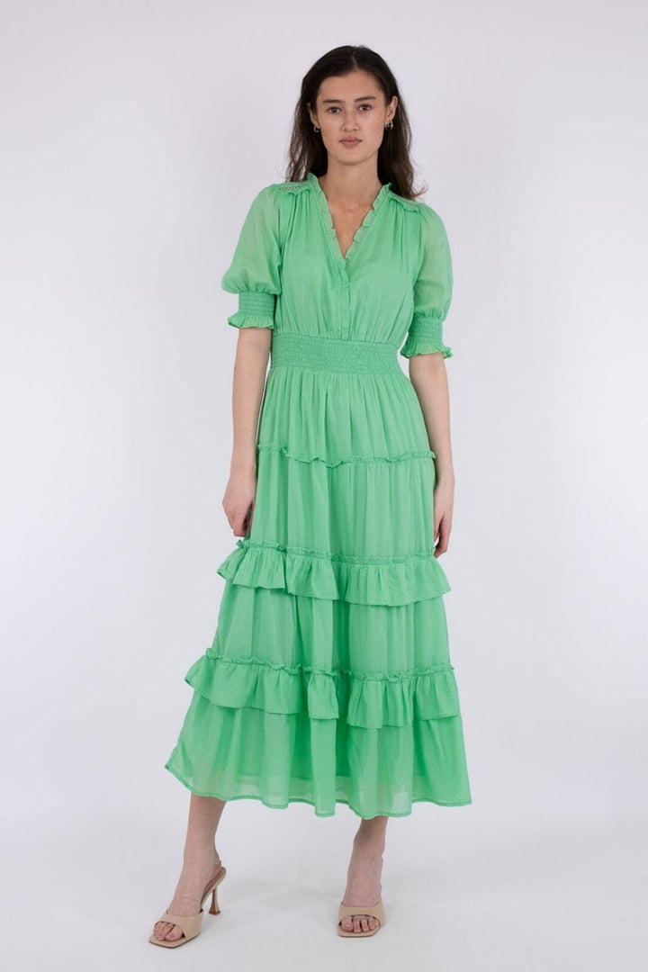 Forudbestilling - Neo Noir - Sophie S Voile Dress - Apple Green (Juni) Kjoler 