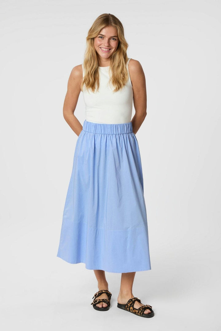 Neo Noir - Yara Poplin Skirt 158280 - 554 - Sky Blue