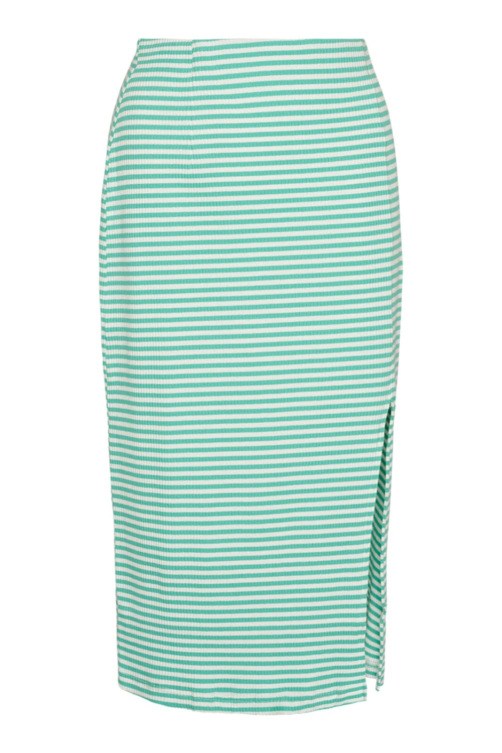 Forudbestilling - Noella - Luelle Midi Skirt - Green/white stripe (Februar) Nederdele 