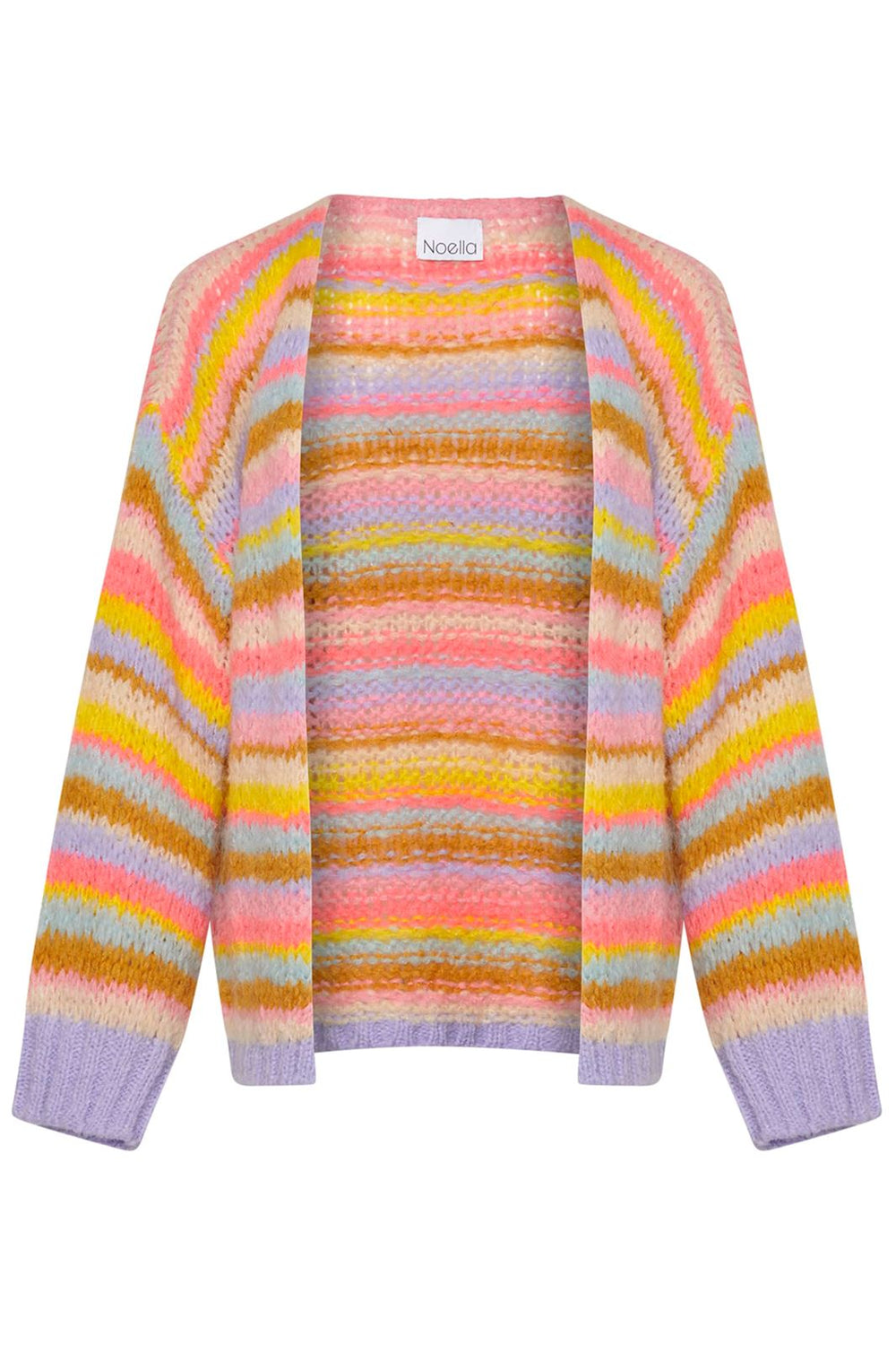 Forudbestilling - Noella - Pool Knit Cardigan - Multi Mix (Marts) Cardigans 