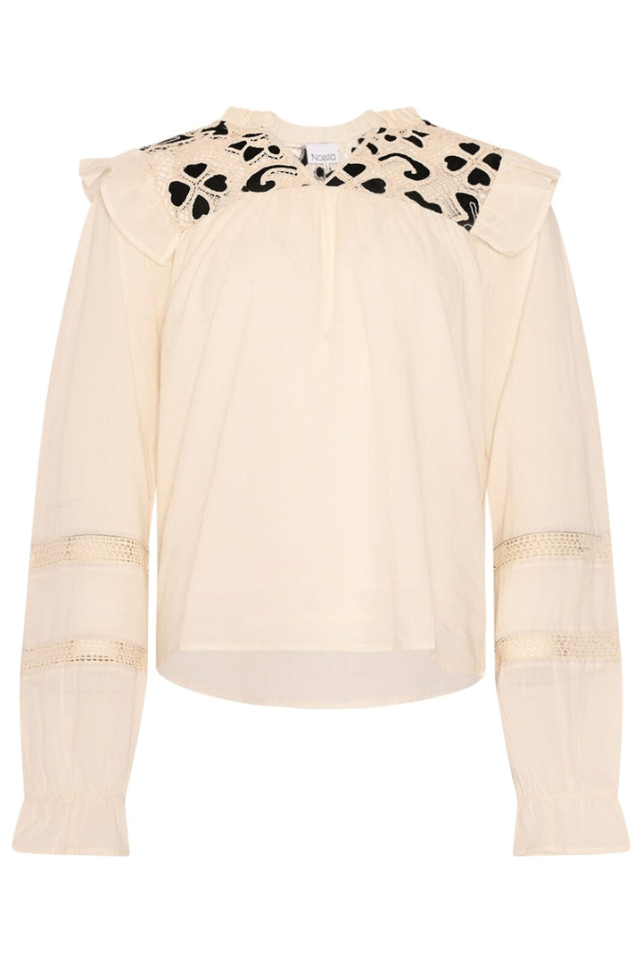 Forudbestilling - Noella - Salba Blouse 12590001 - 974 - Ivory Bluser 