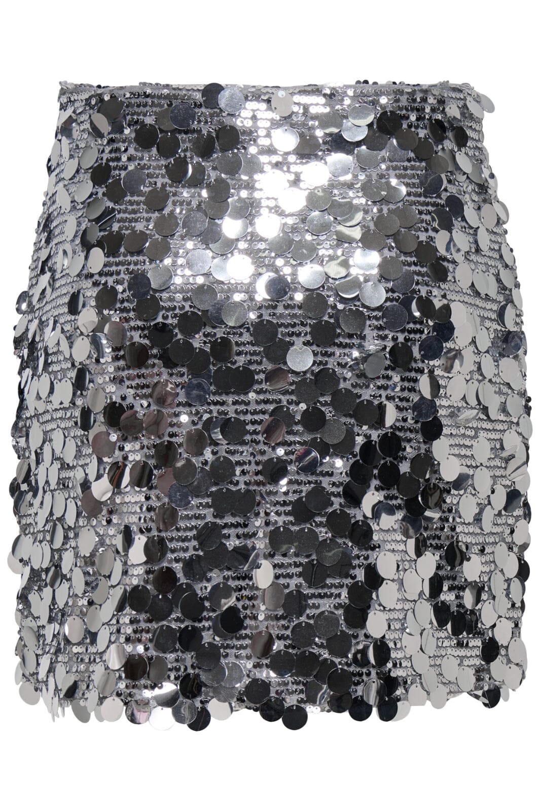 Forudbestilling - Only - Onljadel Sequins Skirt - 4732778 Silver W Silver Sequins