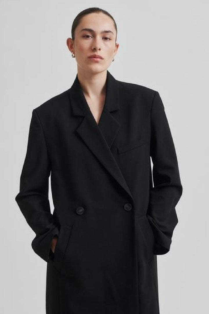 Second Female - Herbie Long Blazer 59289 - Black