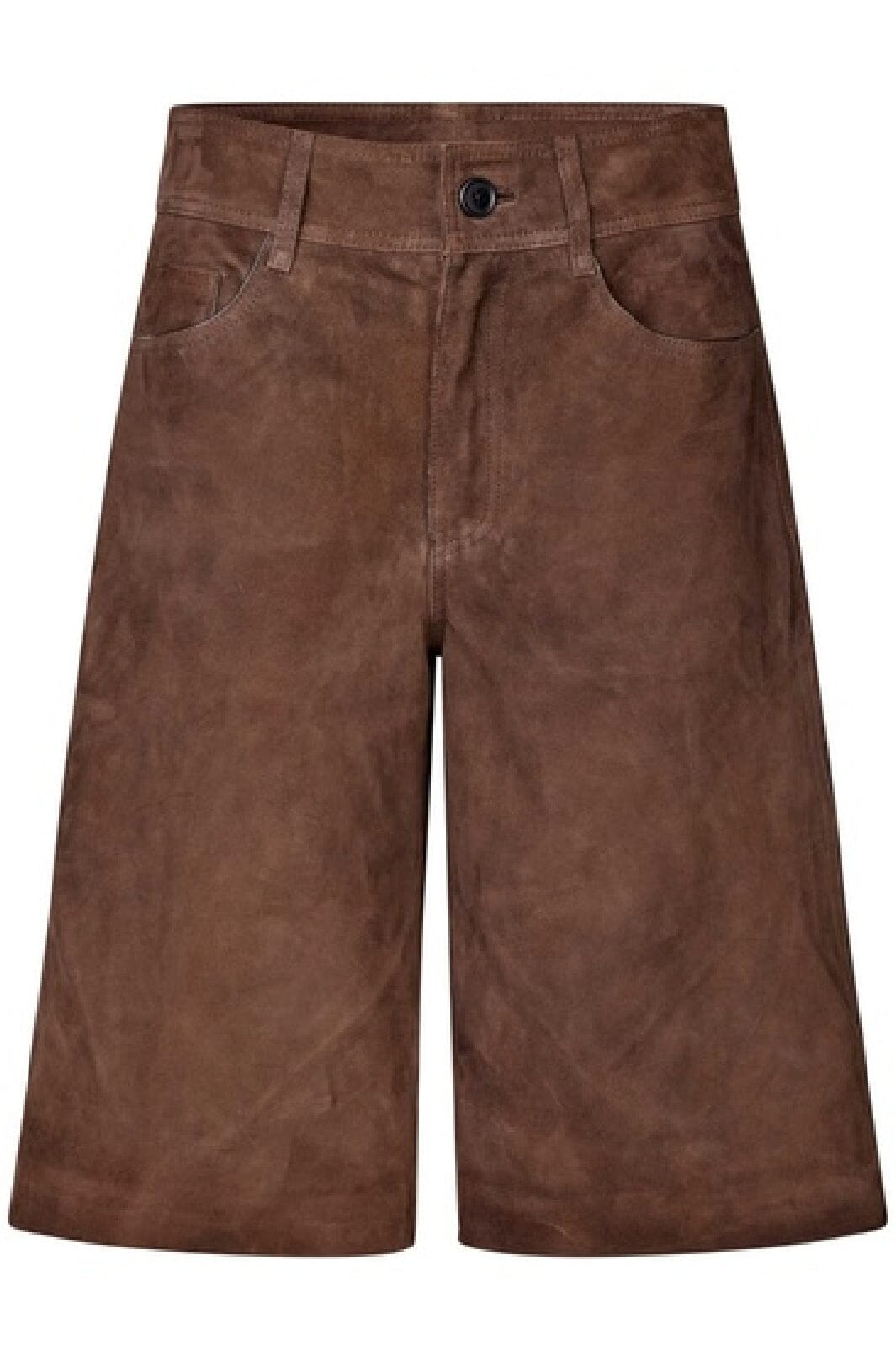 Second Female - Noormie Suede Shorts 59884 - Chocolate Brown