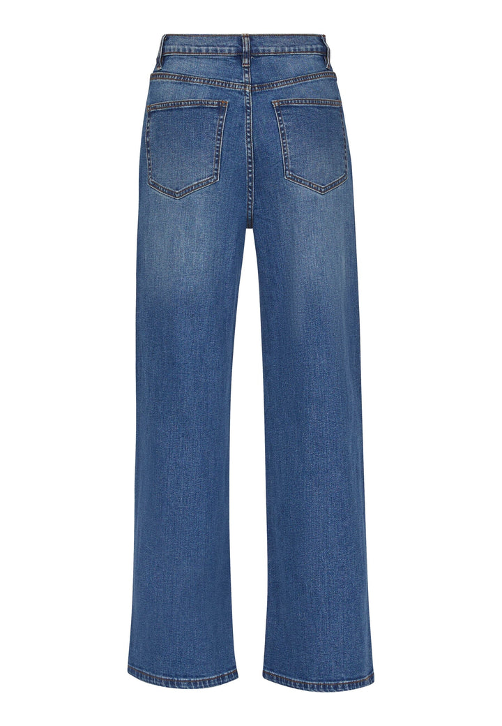 Forudbestilling - Sisters Point - Owi-W.Je8 - 921 Mid Blue Wash Jeans 