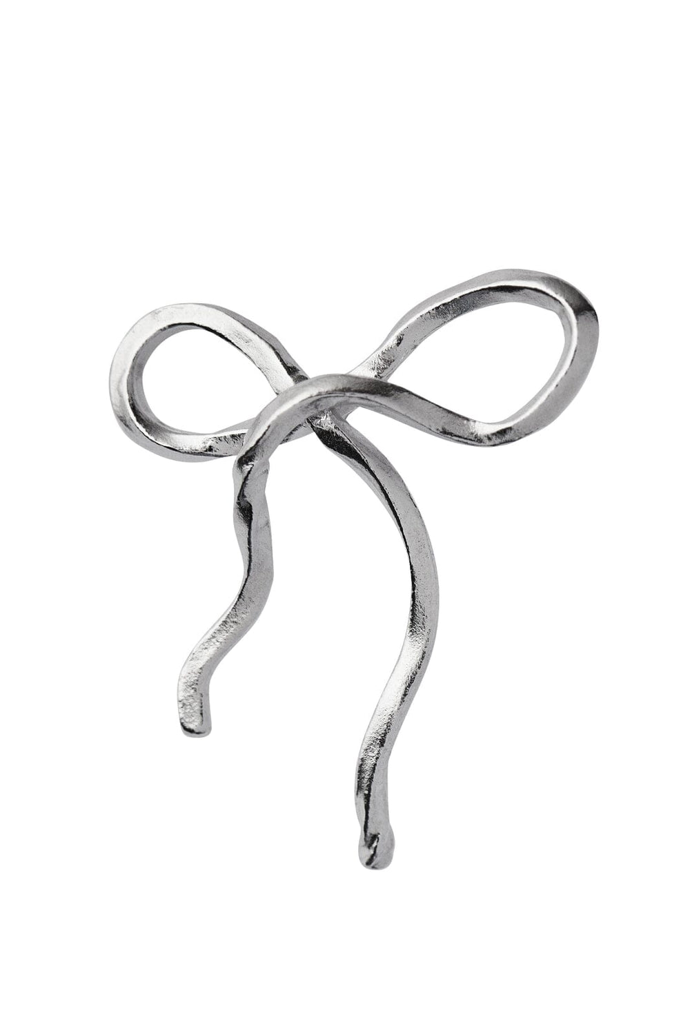 Forudbestilling - Stine A - Flow Bow Earring Silver - Single - 1343-00-S Øreringe 