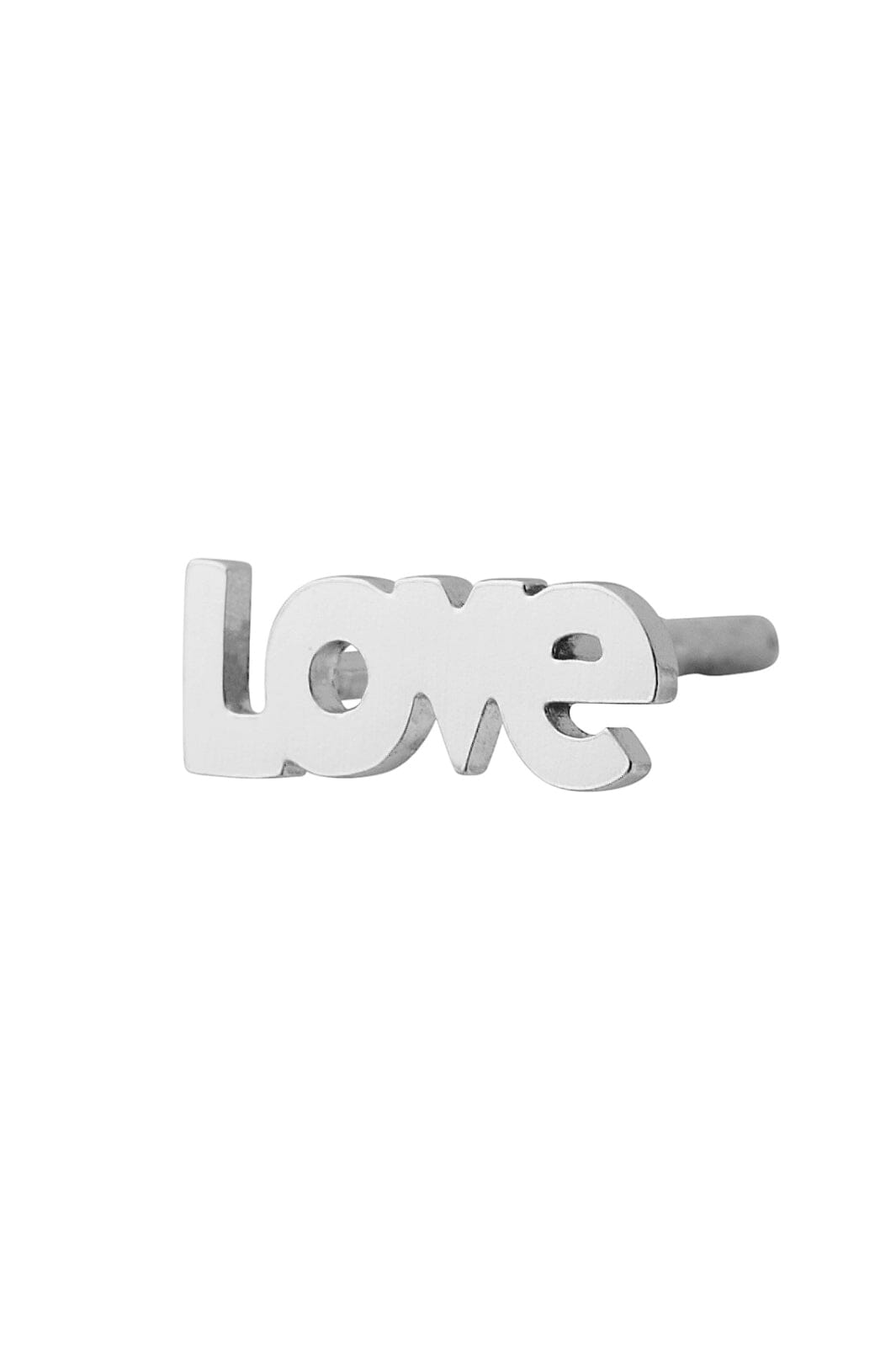 Stine A - I Love Earring Silver - Single - 1363-00-S