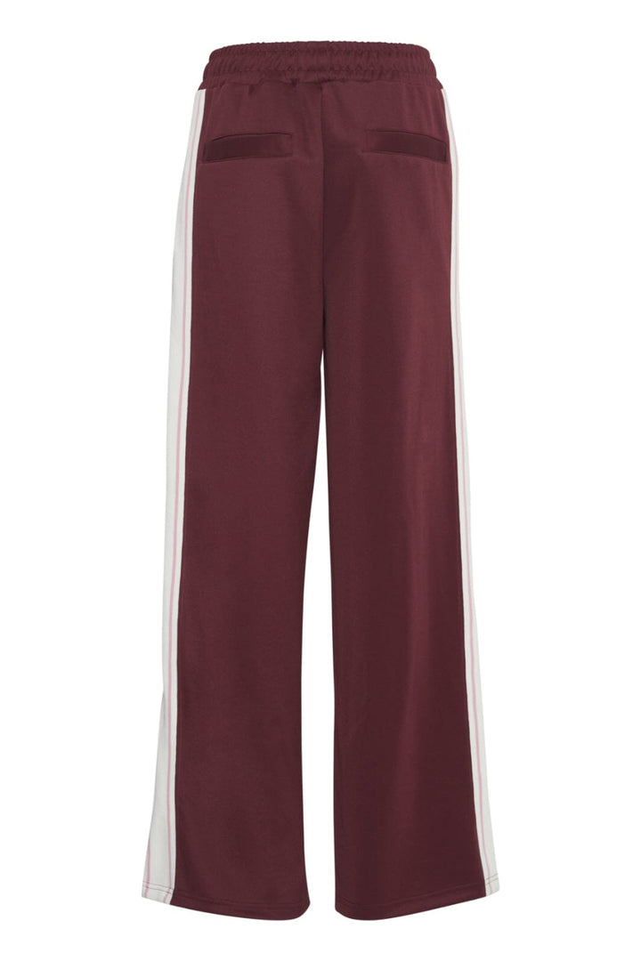 Forudbestilling - The Jogg Concept - Jcsima Wide Tape Pants - 203766 Windsor Wine Mix Bukser 