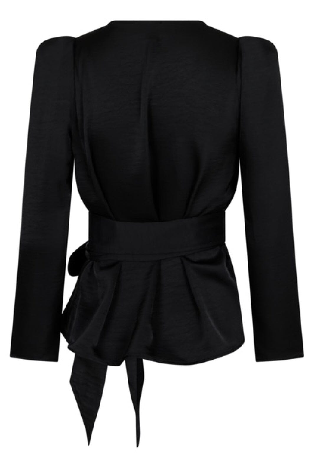 Forudbestilling - Valentin Studio - Josie Blouse Heavy Satin - Black Bluser 