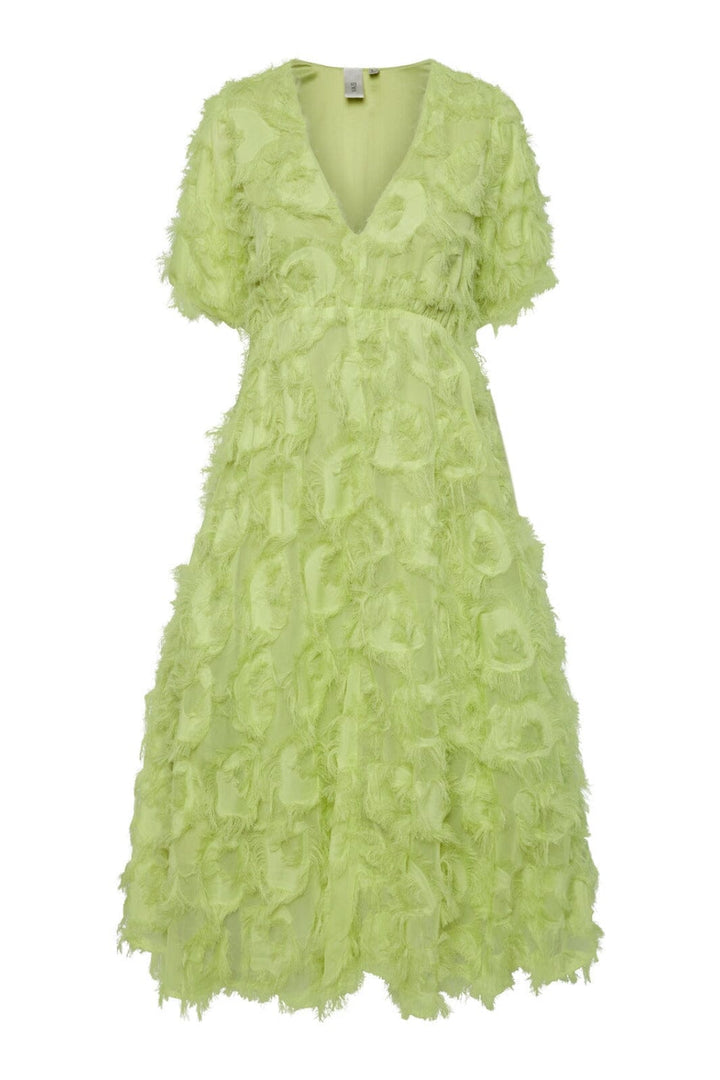 Forudbestilling - Y.A.S - Yaspazylla 3/4 Midi Dress Show - Opaline Green - (Marts) Kjoler 