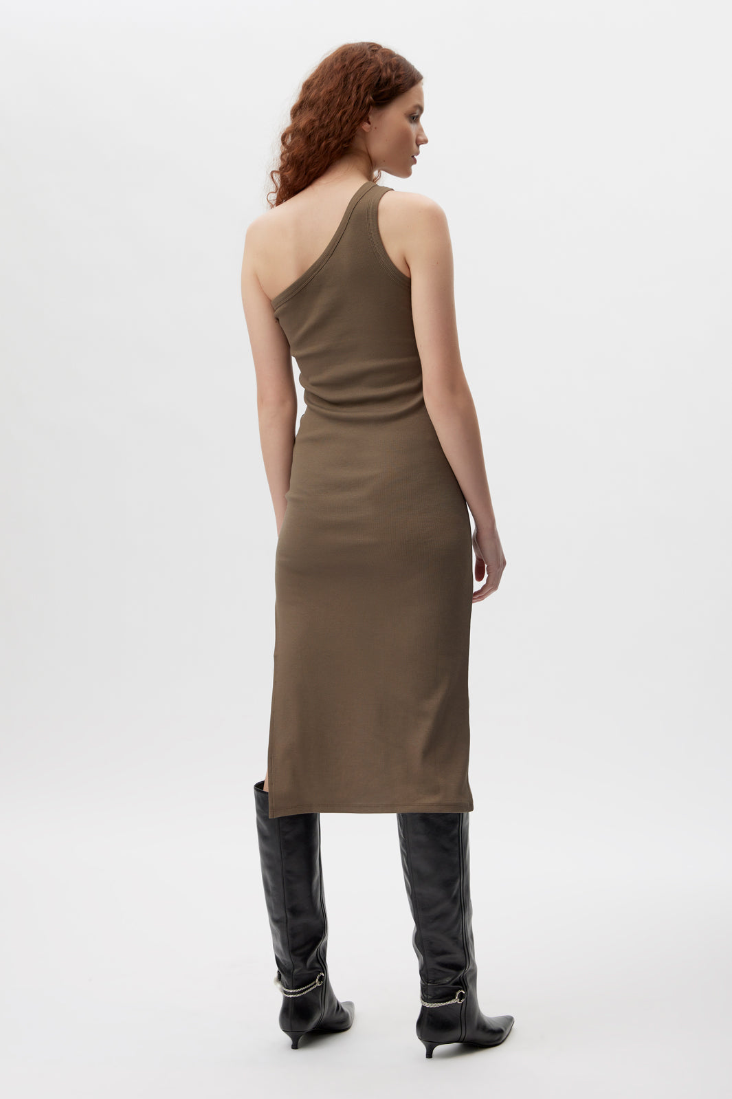 Gestuz - Drewgz One Shoulder Dress - Crocodile Kjoler 