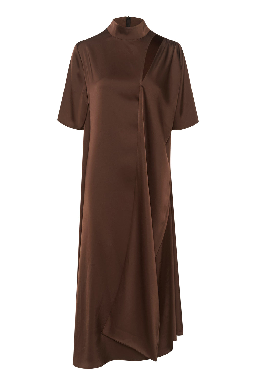 Gestuz - HarperGZ knot long dress - Dark brown Kjoler 