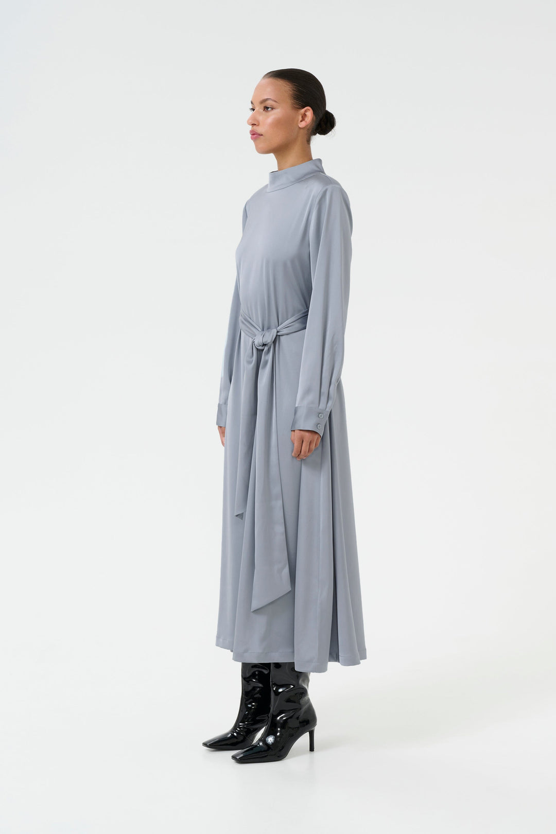 Gestuz - Harpergz Ls Dress 10909750 - 105098 - Grey Blue Kjoler 