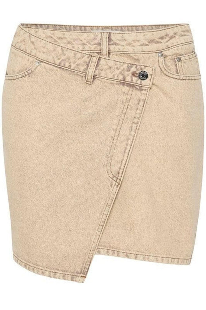 Gestuz - KiraGZ short skirt - Light brown washed