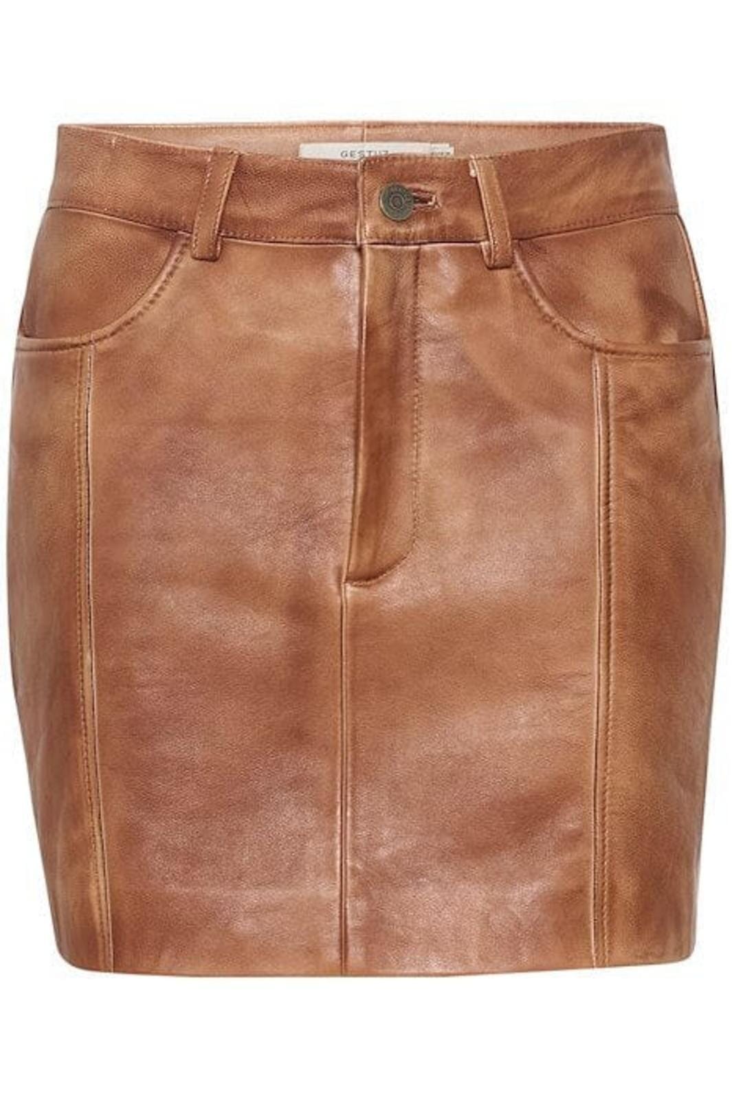 Gestuz - Lucinagz Skirt - 105698 Brown Faded Effect Nederdele 