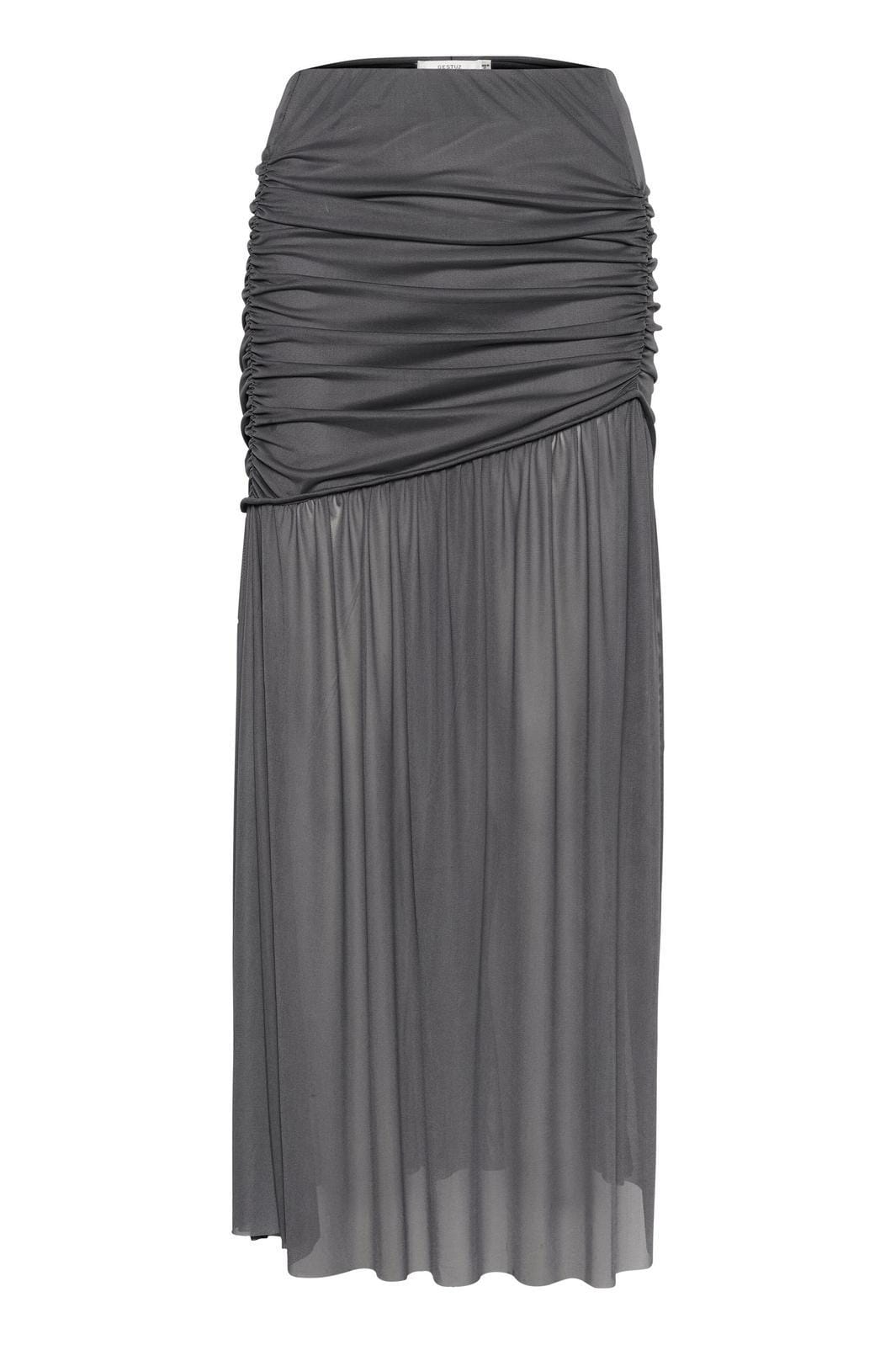 Gestuz - Messigz Long Skirt - 190203 Gray Pinstripe Nederdele 