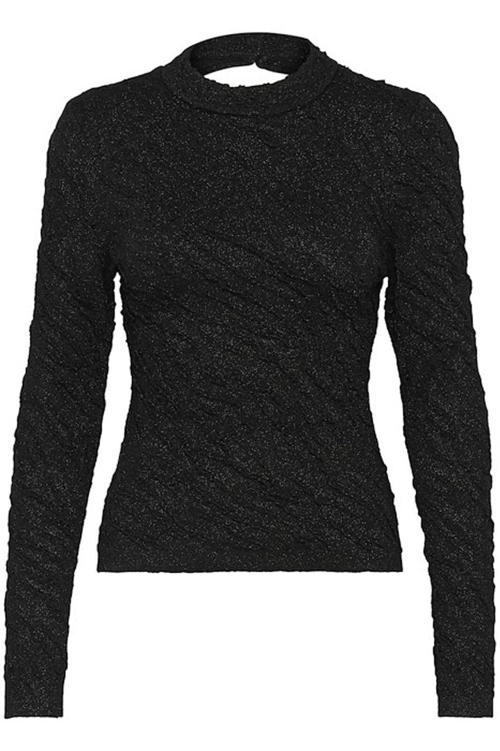 Gestuz - Pillagz Ls Blouse 10909590 - 106733 Black/Black Lurex