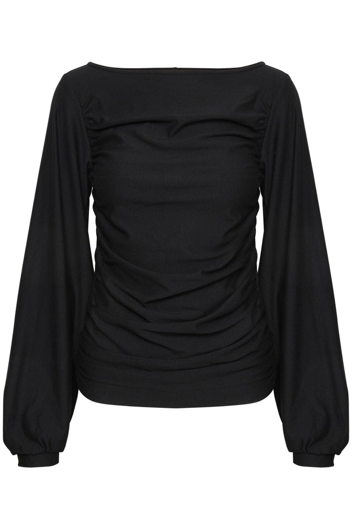 Gestuz - RifaGZ ls blouse - Black Bluser 