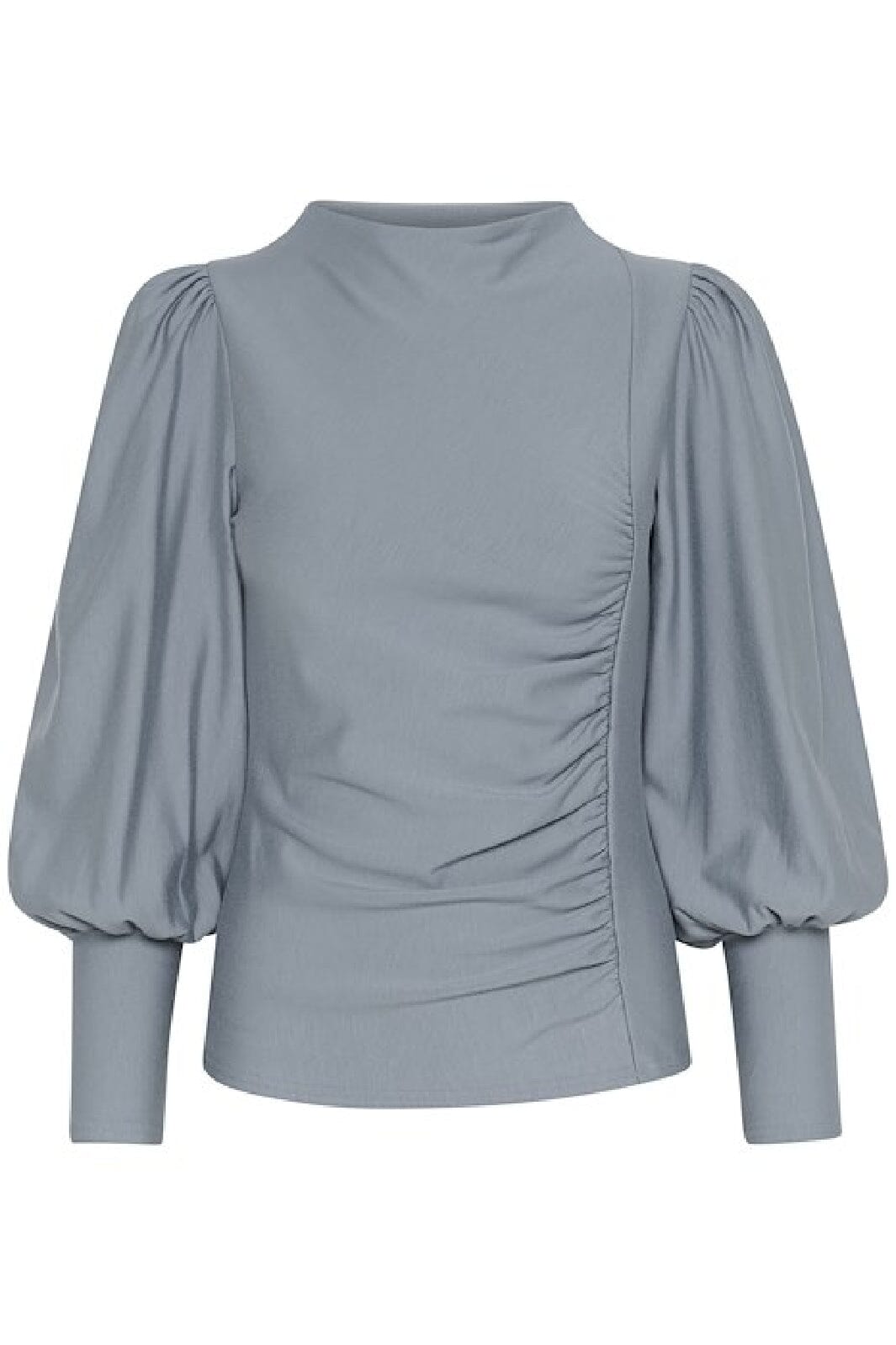 Gestuz - Rifagz Puff Blouse 10904986 - 105098 - Grey Blue Bluser 