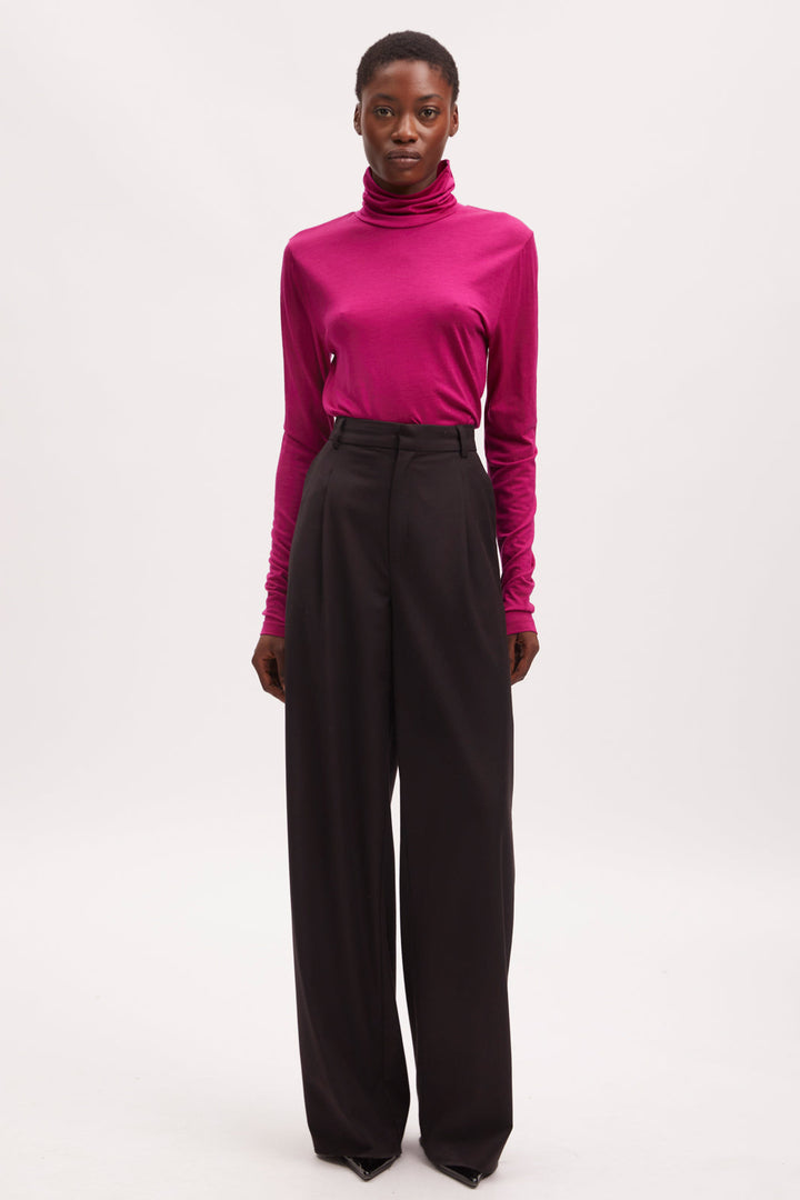 Gestuz - SiVidagz Wool Rollneck - Raspberry Radian Bluser 