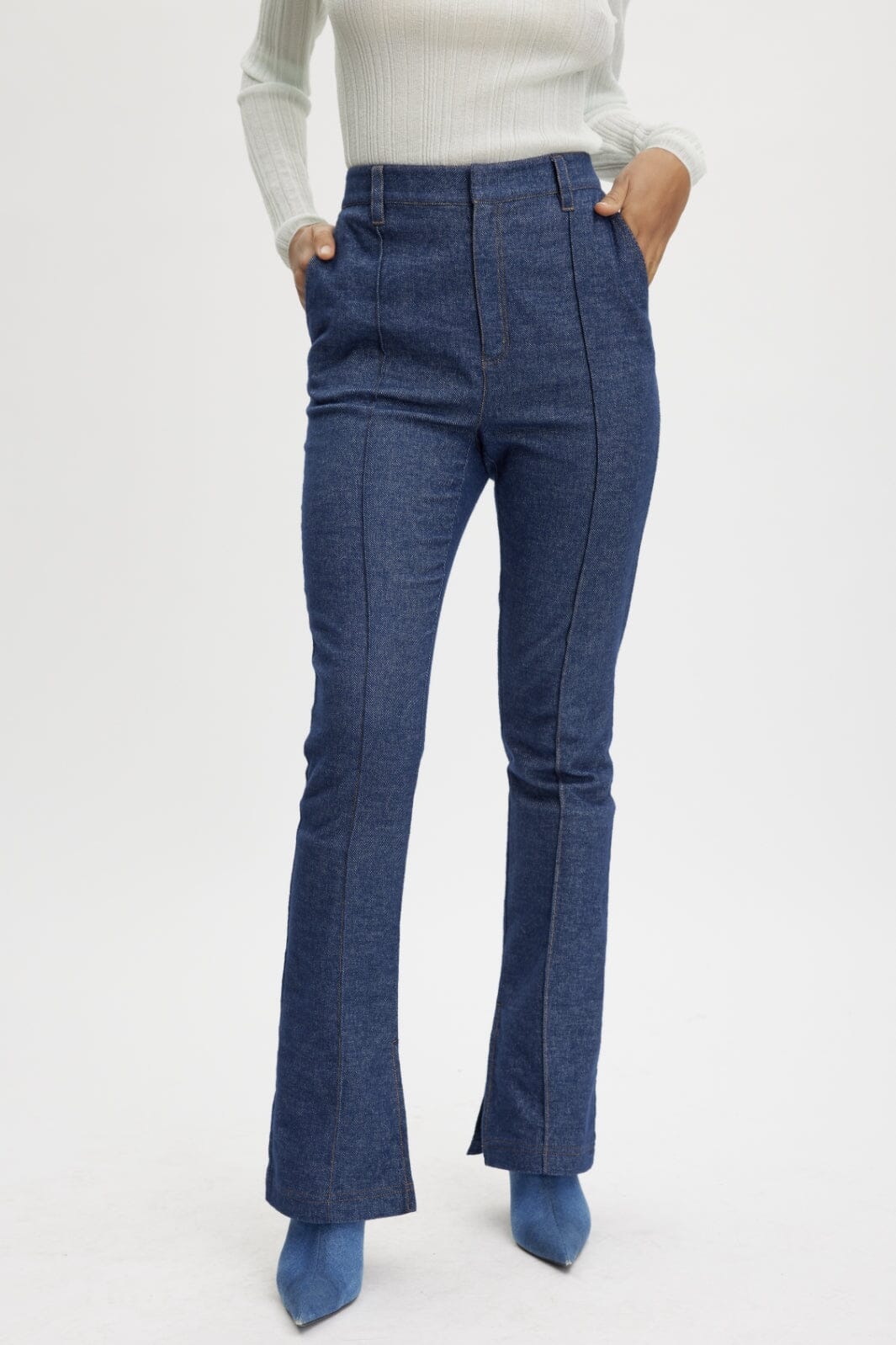 Gestuz - VloraGZ HW pant - Dark blue denim Jeans 